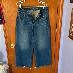 American Eagle Outfitters Blue Flare & Wide Leg Jeans